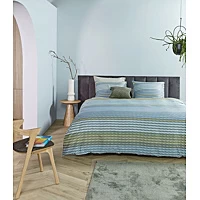 Dekbedovertrek Kardol Rhythm Blauw Groen Satijn 240 X 200 / 220 Cm Lits Jumeaux