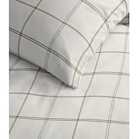 Cinderella Dekbedovertrek Gridde Katoen 260x200/220 Cm Off White Beige 3 Cinderella Dekbedovertrek Gridde Katoen 260x200/220 Cm Off White Beige - Afbeelding 3