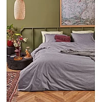 Dekbedovertrek At Home By Beddinghouse One Colour Zwart Katoen 240 X 200 / 220 Cm Lits Jumeaux