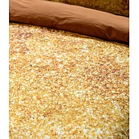 Dekbedovertrek Kayori Noyu Goud Satijn 140 X 200 / 220 Cm 1 Persoons 4 Dekbedovertrek Kayori Noyu Goud Satijn 140 X 200 / 220 Cm 1 Persoons - Afbeelding 4