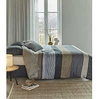 Dekbedovertrek Beddinghouse Kyle Grey Satijn 200 X / 220 Cm 2 Persoons