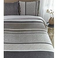 Beddinghouse Dekbedovertrek Benthe Grey 200 X 200/220 3 Beddinghouse Dekbedovertrek Benthe Grey 200 X 200/220 - Afbeelding 3