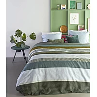 Beddinghouse Katoensatijnen Dekbedovertrek Lits Jumeaux Lennart (240x220 Cm) 258256 Groen