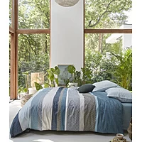 Beddinghouse Dekbedovertrek Lennart Blauw 200 X 200/220