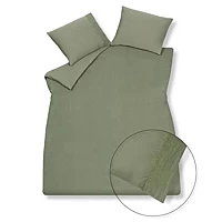 Vandyck Dekbedovertrek PURE 07 Earth Green 140x220 Cm (linnen / Groen