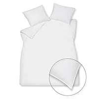 Vandyck Washed Cotton Dekbedovertrek 140 X 220 Cm White Wit