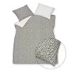 Vandyck Dekbedovertrek PURE 53 Anthracite 140x220 Cm (percalkatoen) Grijs/Wit