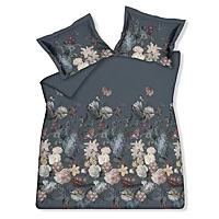 Vandyck Dekbedovertrek FLOWERBOMB Oceanview 200x220 Cm (satijnkatoen) Blauw/Roze