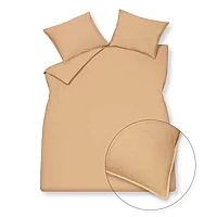 Vandyck WASHED COTTON Dekbedovertrek 140x220 Cm Apricot Blush (katoen) Oranje