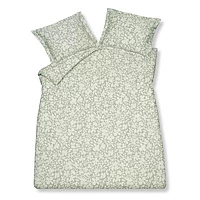 Vandyck Dekbedovertrek FLORALS Smoke Green 140x220 Cm (satijnkatoen) Groen