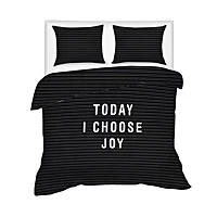 Dekbedovertrek Today I Choose Joy Maat Lits Jumeaux (240x220 + 2 Kussenslopen) Dekbedovertrekken
