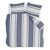 Walra Dekbedovertrek Remade Painted Stripes Jeans Blauw Streep Katoen 200x220 2 Persoons