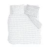 Walra More Dashes Dekbedovertrek 140 X 220 Cm Grijs/Wit