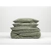 Zo!Home Lino Dekbedovertrek 240 X 220 Cm Groen ZOHK022-52-DBO 240 Katoen