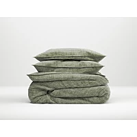 Zo!Home Lino Dekbedovertrek 240 X 220 Cm Groen ZOHK022-52-DBO 240 Katoen