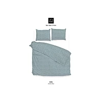Zo Home Dekbedovertrek Katoen Lino Linnen Look Stone Blue Blauw 141651060
