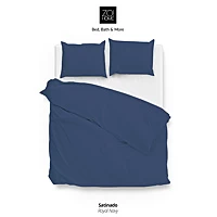 Zo! Home Dekbedovertrek Satinado Navy Blauw 140x200/220 Cm
