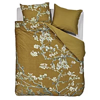 Dekbedovertrek Beddinghouse X Van Gogh Museum Blossoming Oker Satijn 240 200 / 220 Cm Lits Jumeaux